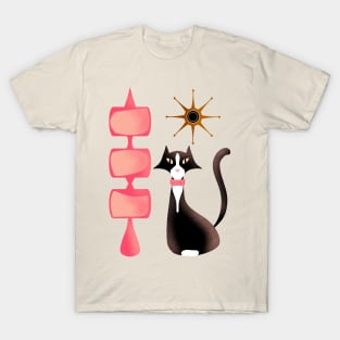 Retro Tuxedo Cat T-Shirt